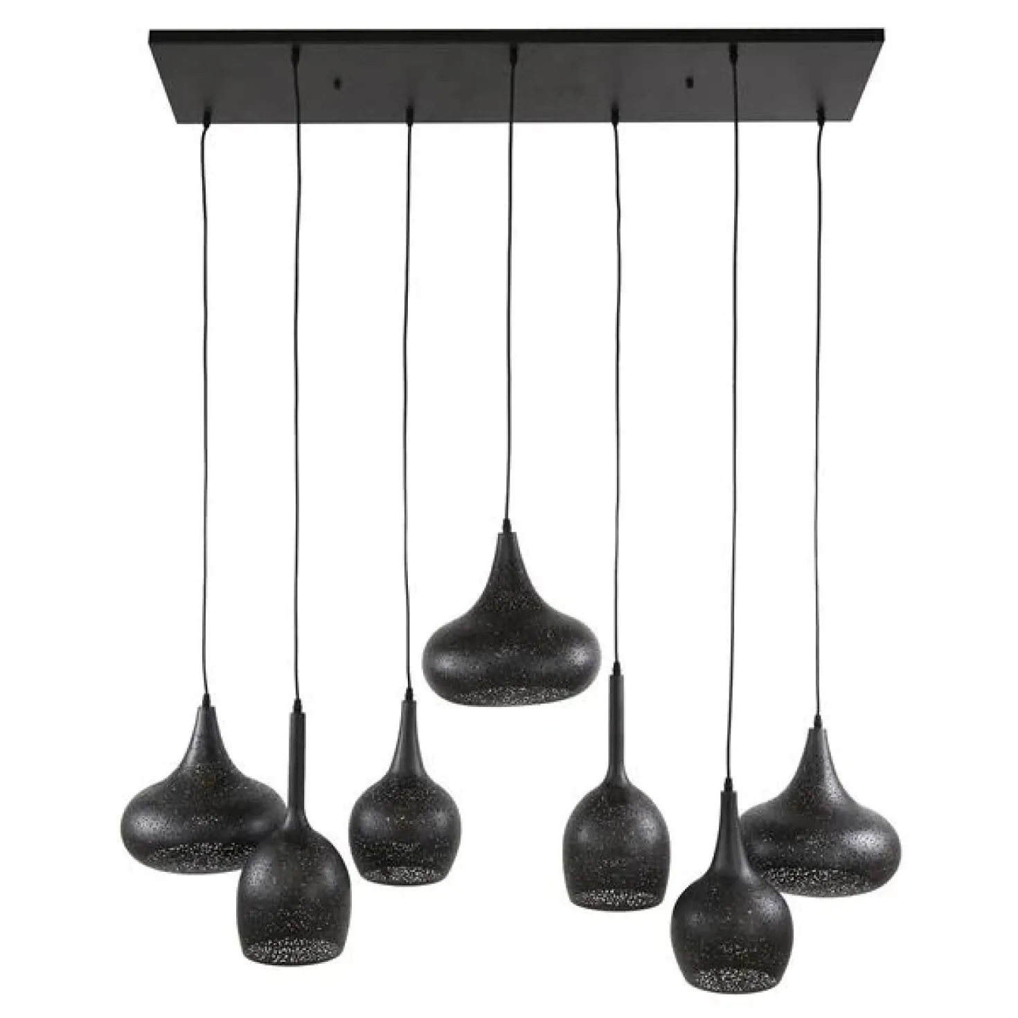 Goldberg 7-lichts Hanglamp Zwart
