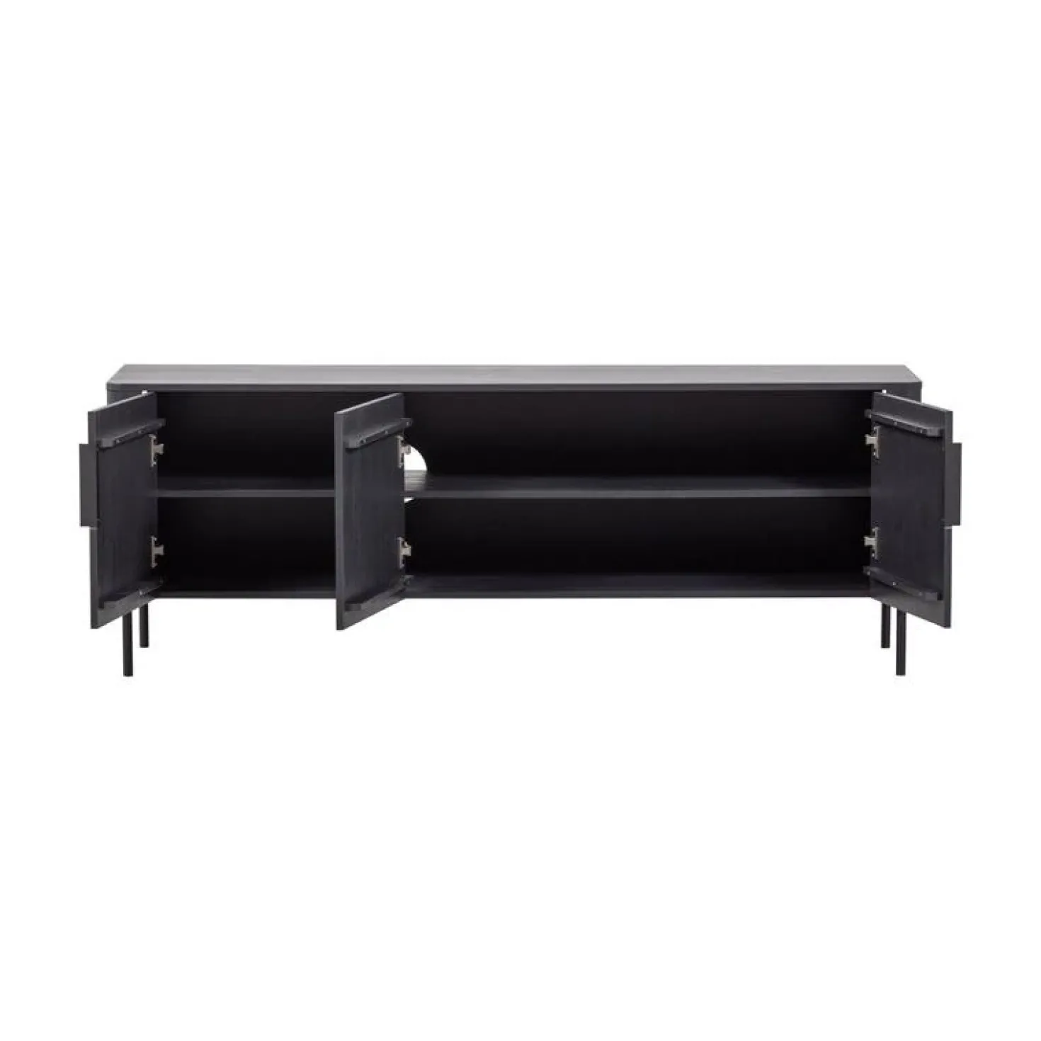 Gunnar Tv meubel grenen matzwart 154 cm