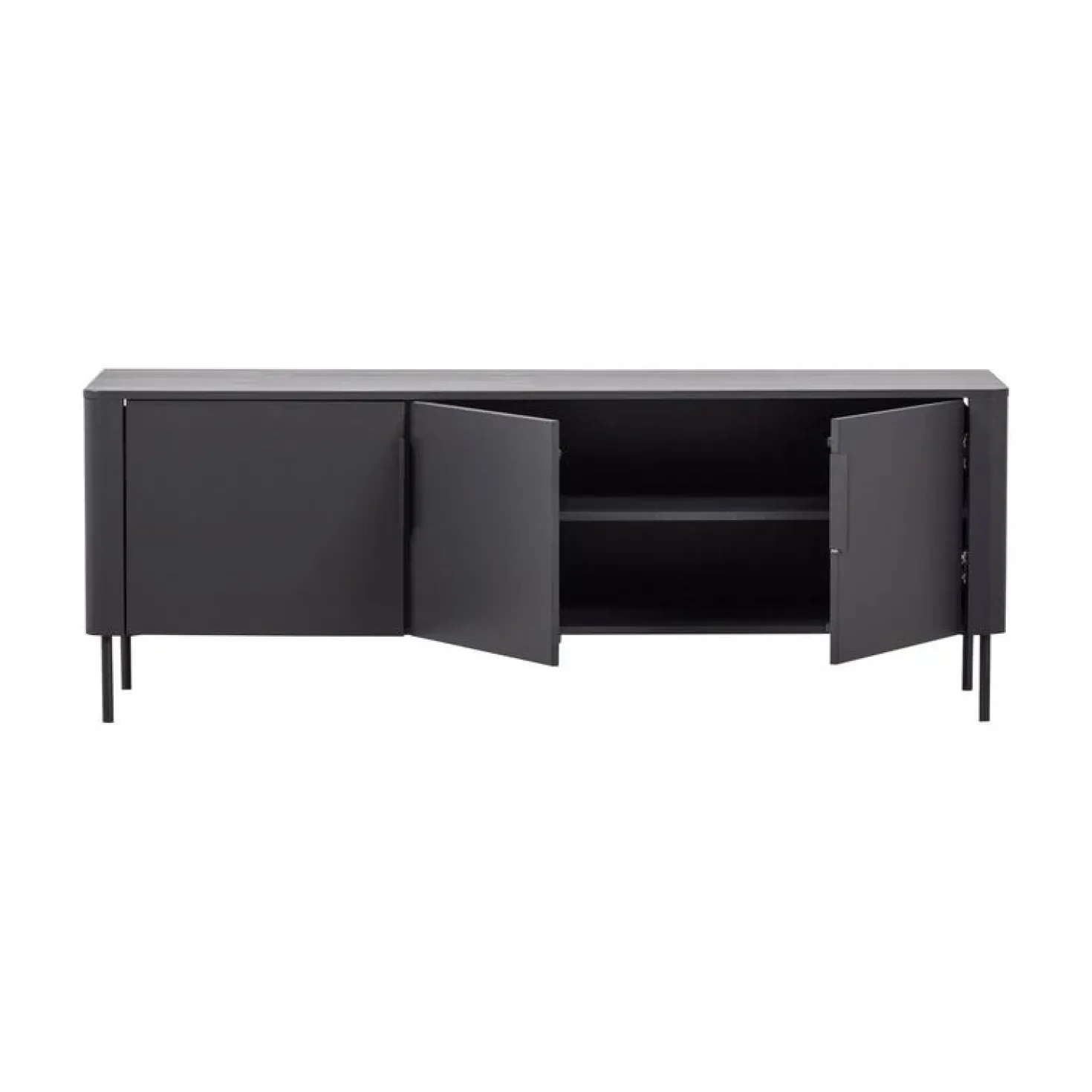 Gunnar Tv meubel grenen matzwart 154 cm