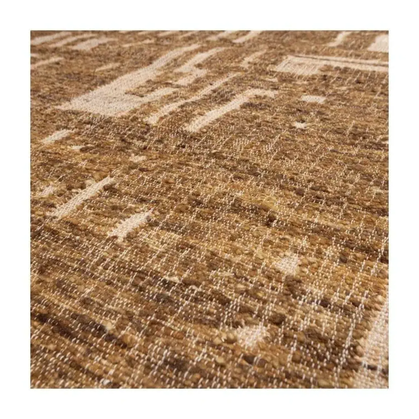 Ian Handgeweven vloerkleed wol/katoen bruin 170x240cm
