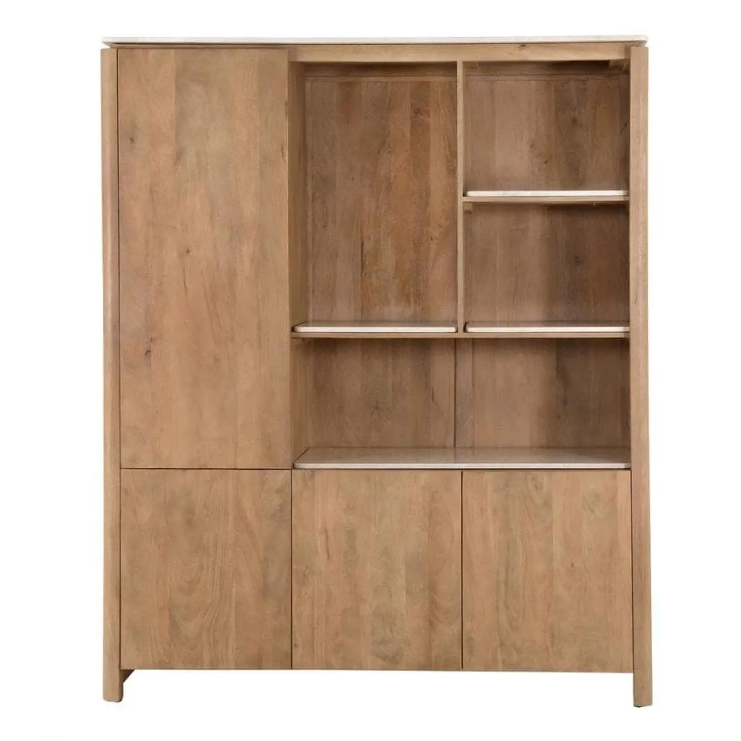 Inglegplank Dallas Vakkenkast XL Beige Marmer Set van 4