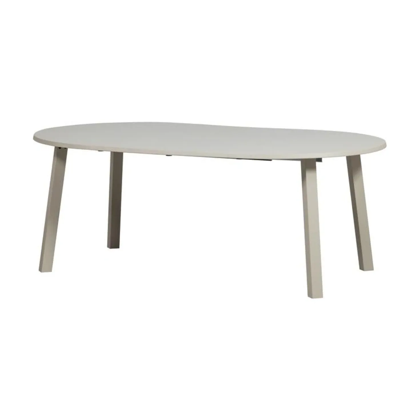 Janne Uitschuifbare eettafel rond eiken dakargrau 120/160/200cm