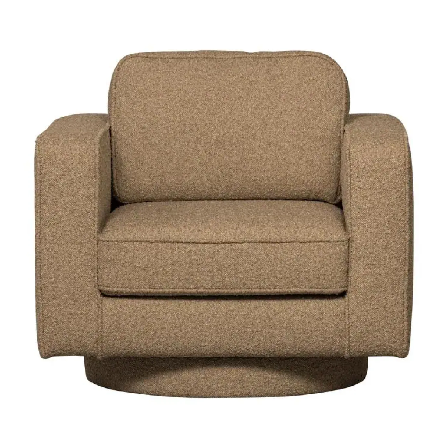 Lazy Draaifauteuil bouclé bruin