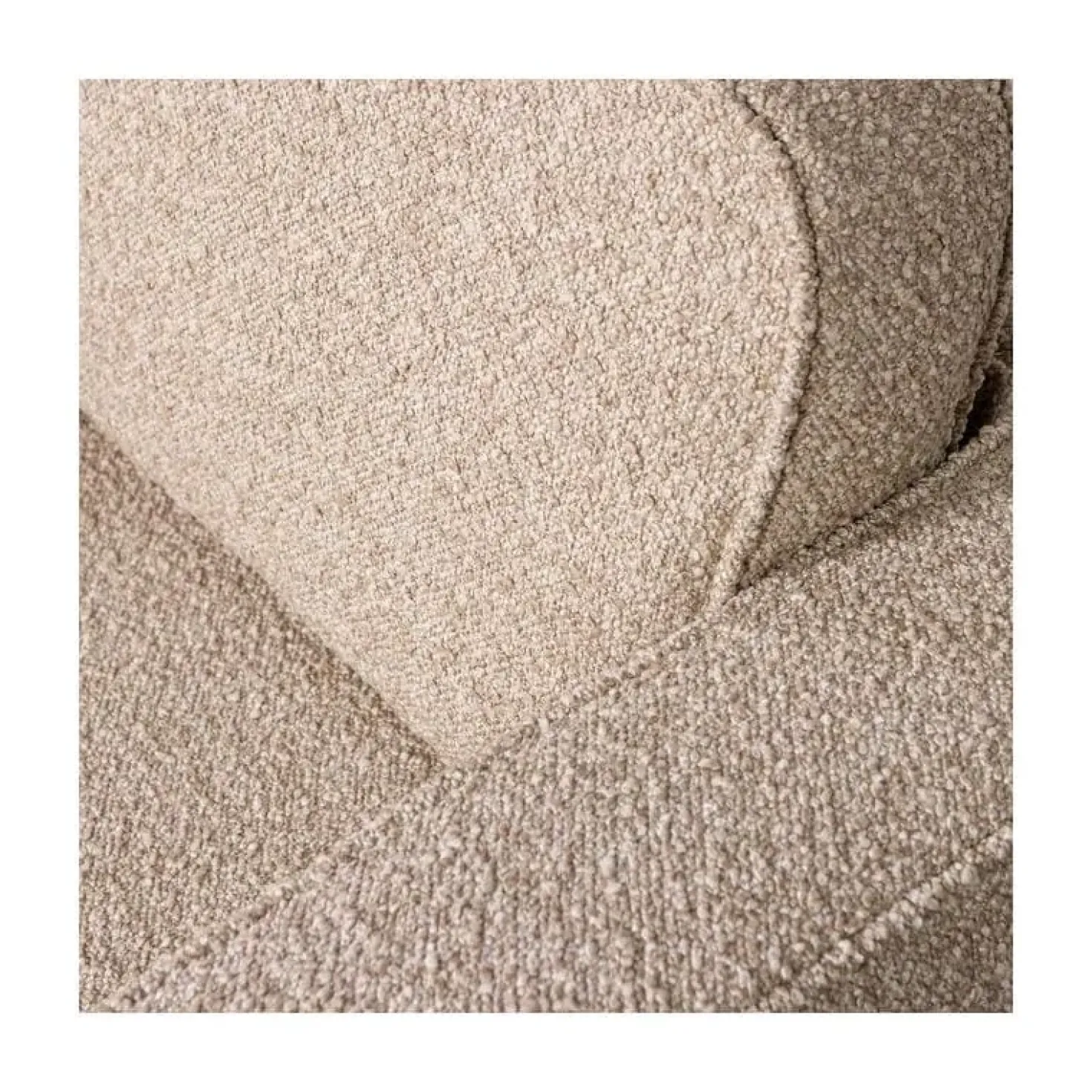 Lazy Draaifauteuil bouclé naturel