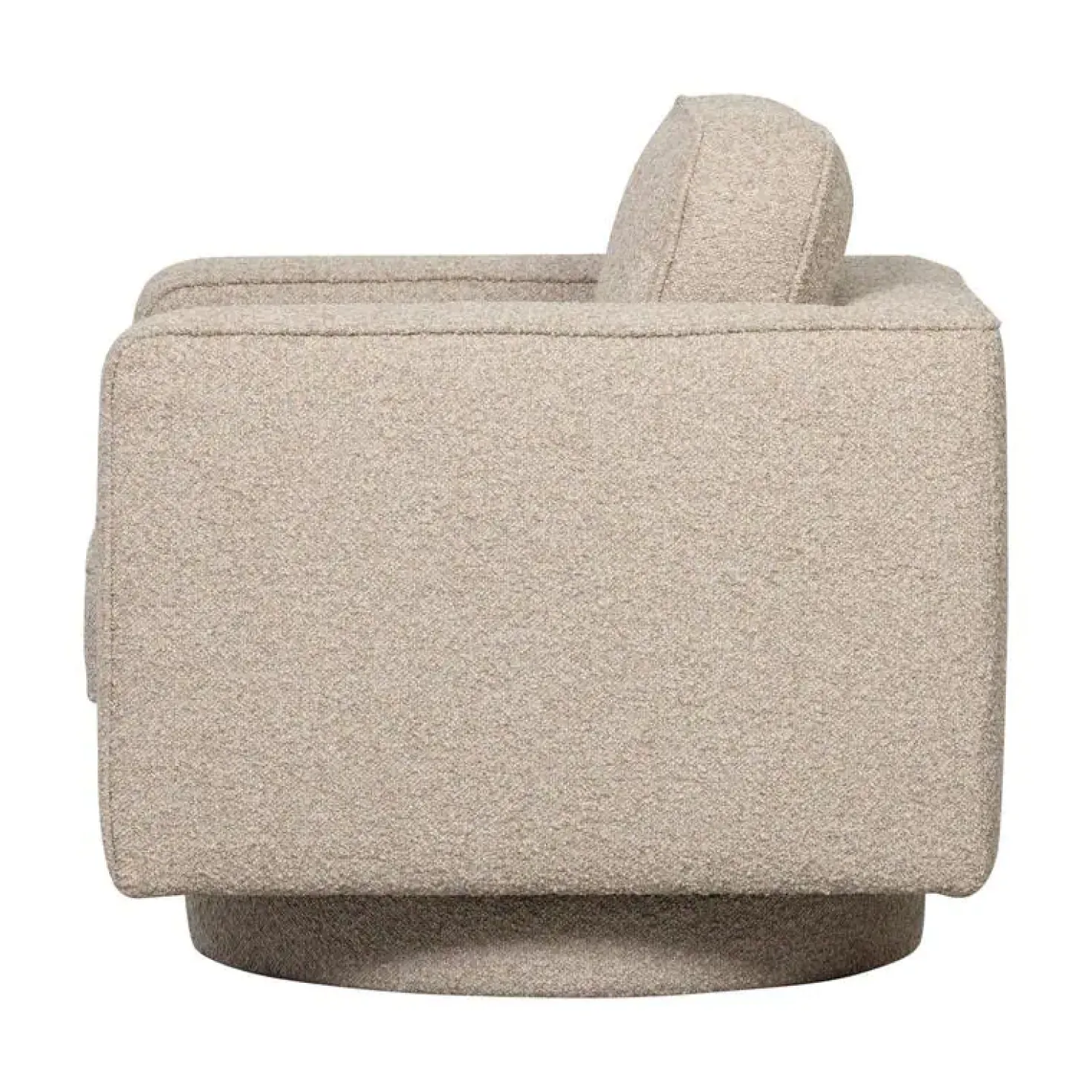 Lazy Draaifauteuil bouclé naturel
