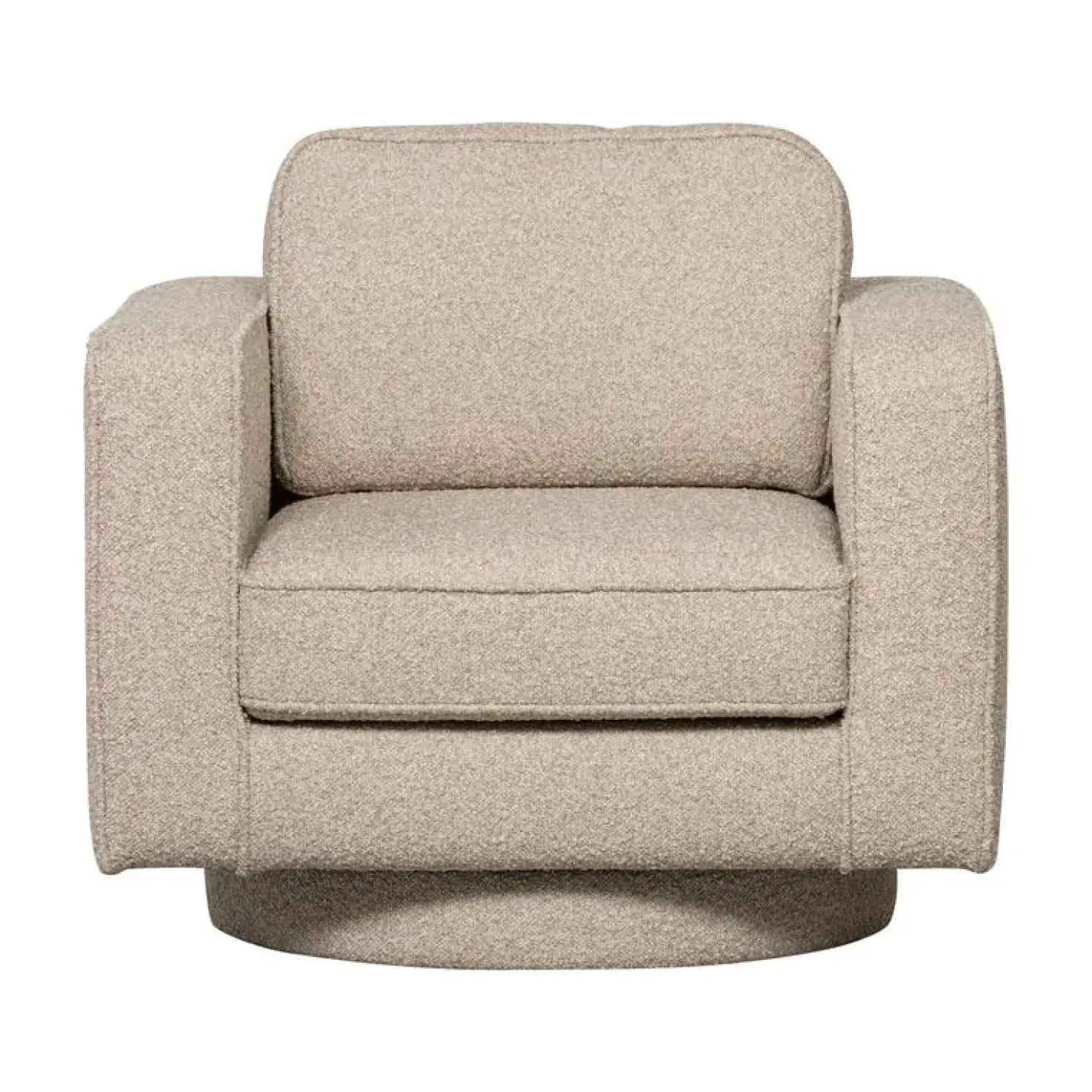 Lazy Draaifauteuil bouclé naturel