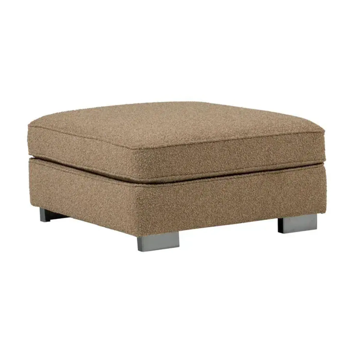 Lazy Hocker bouclé bruin