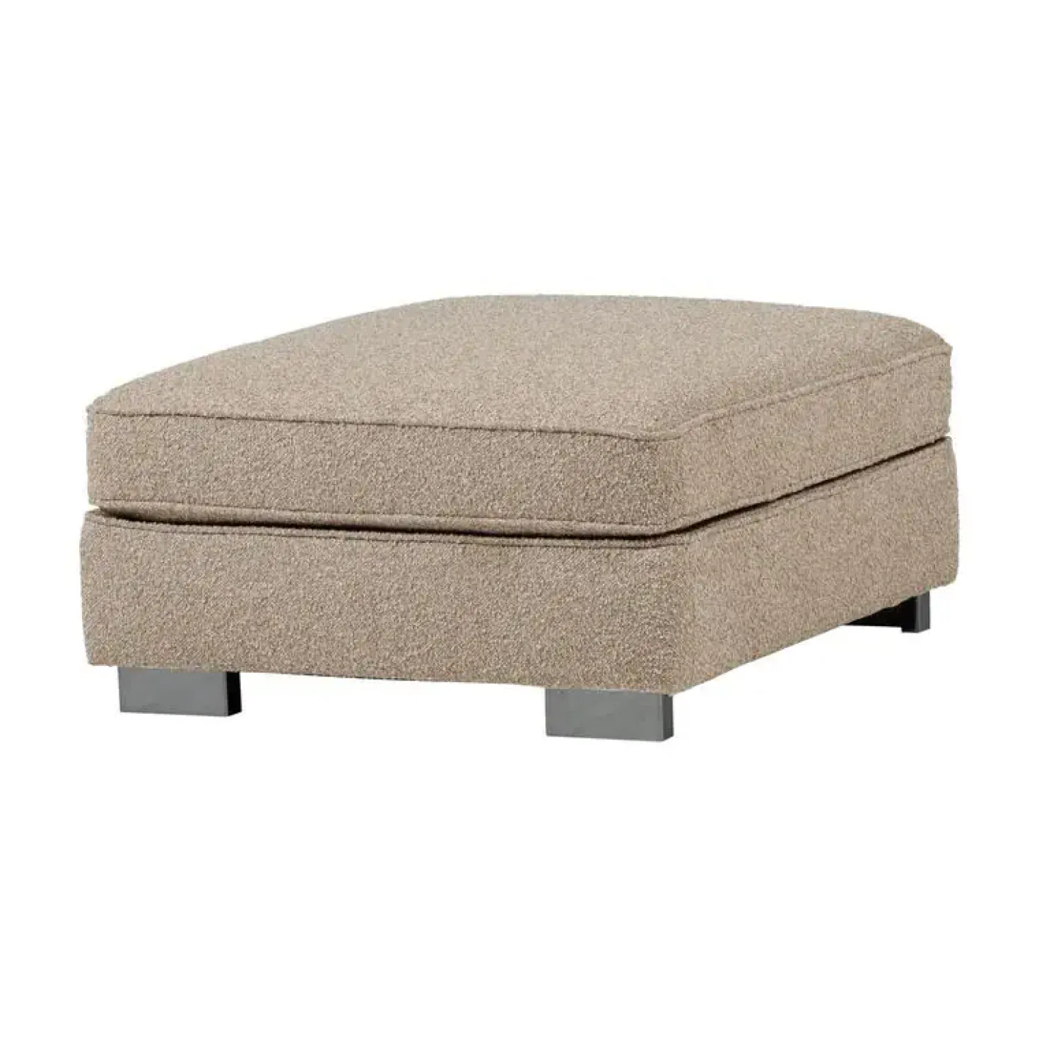 Lazy Hocker bouclé naturel