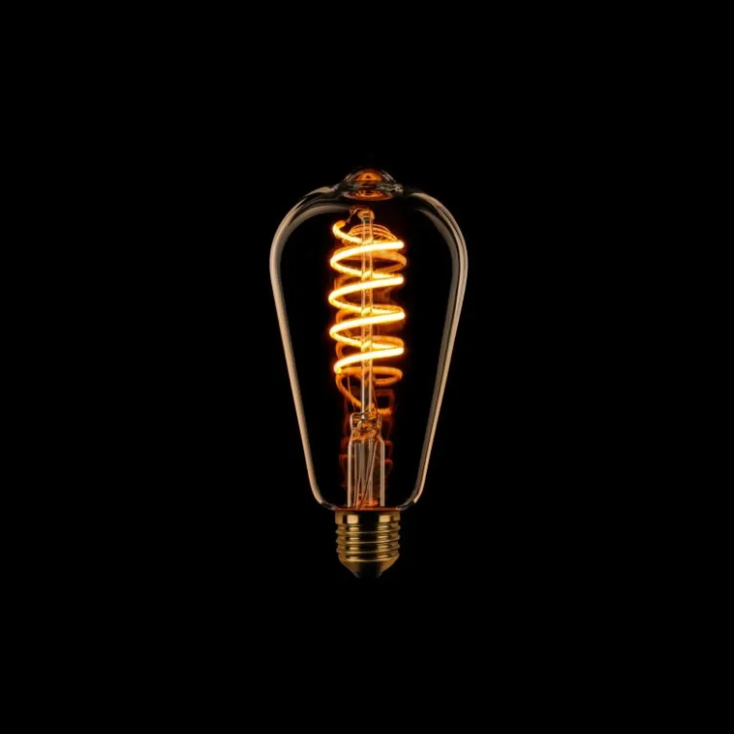 Led lamp Spiraal Dimtone 3 standen druppel E27 Gold