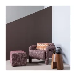 Lenny Fauteuil Dessin Bordeauxrood