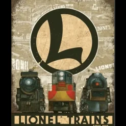 Lionel Trains Since 1900 - metalen bord