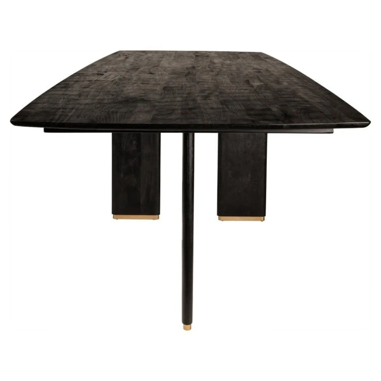 Lior Eettafel Zwart Goudpoot 240cm
