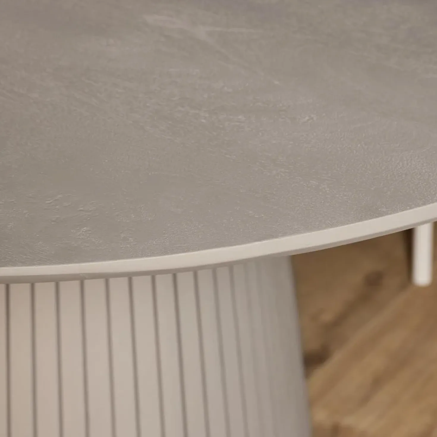 Livia Eettafel Rond Taupe 130cm