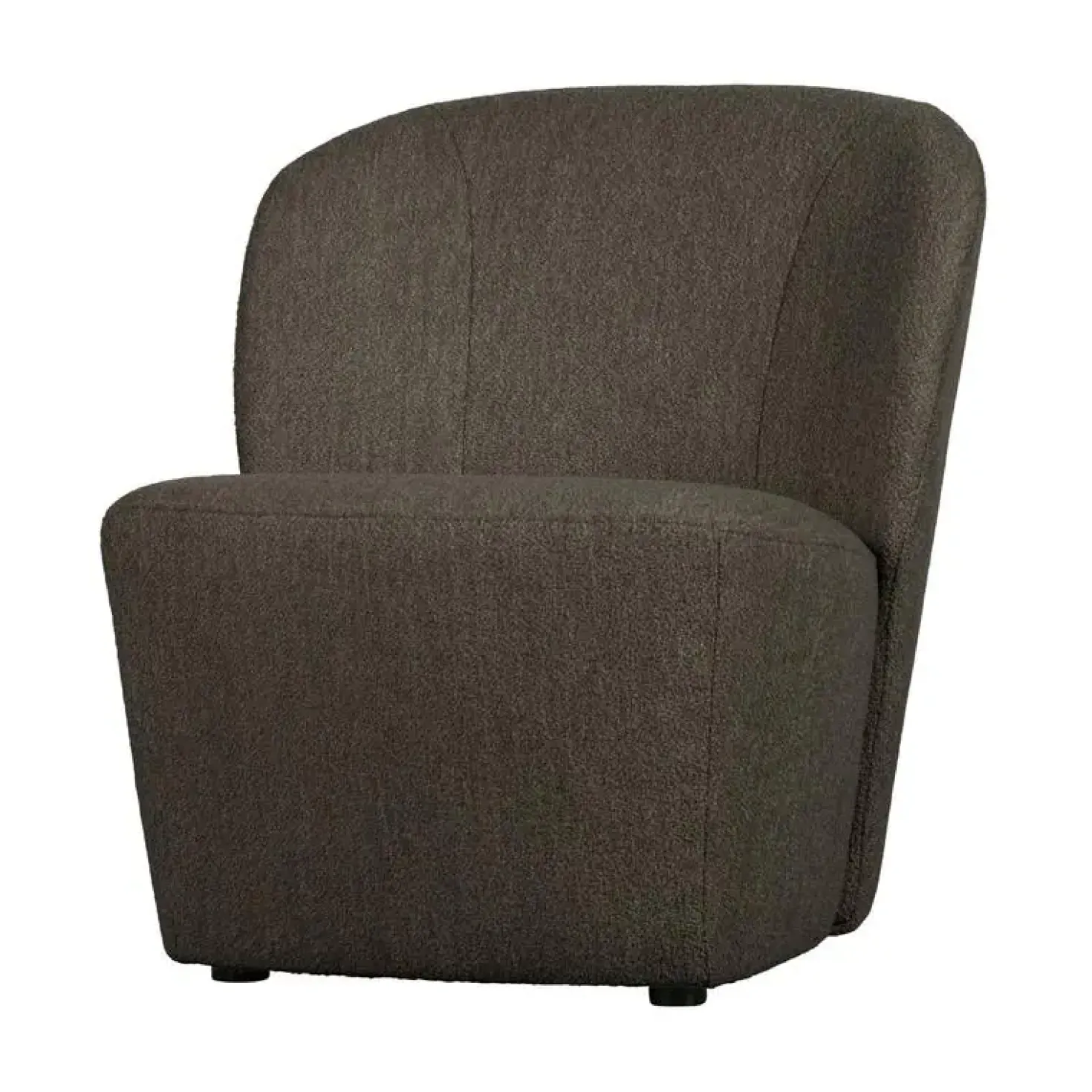 Lofty Fauteuil bouclé bruin