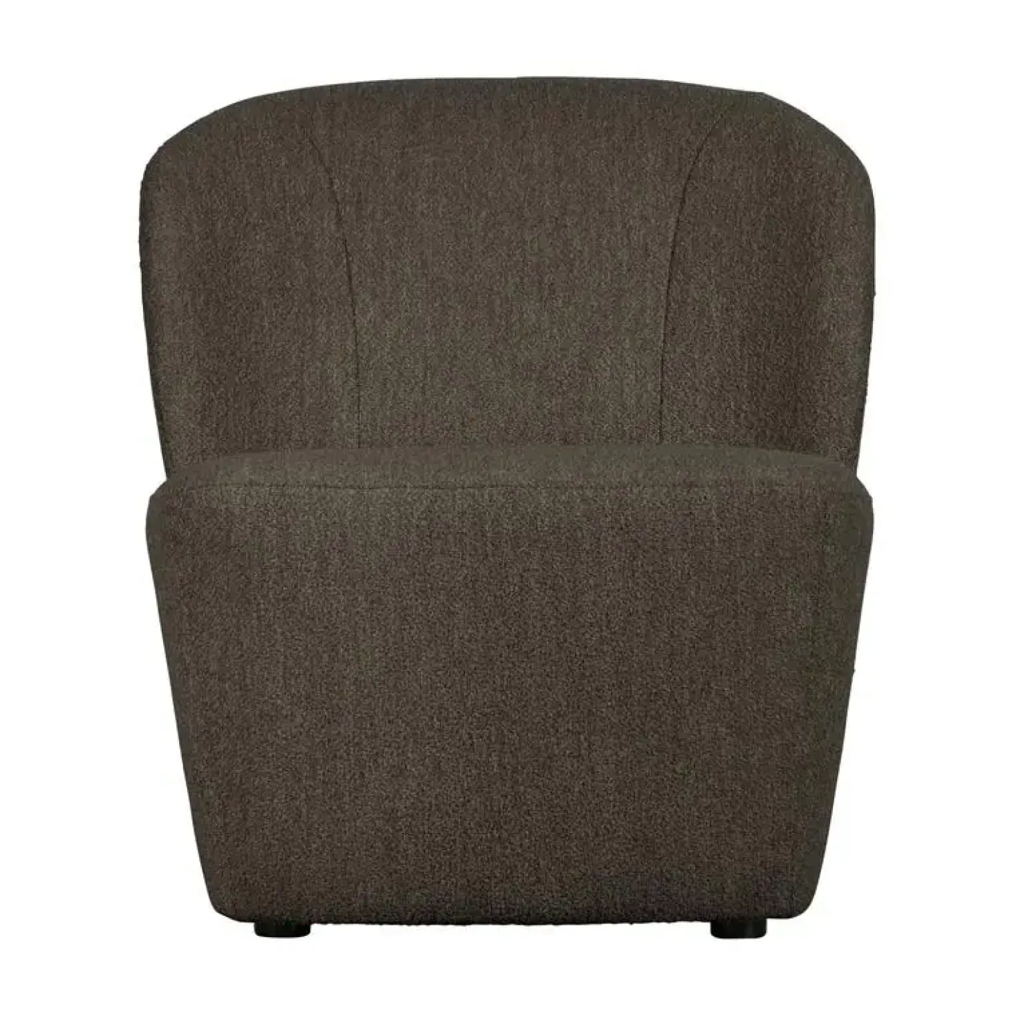 Lofty Fauteuil bouclé bruin