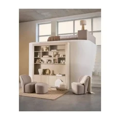 Lofty Fauteuil bouclé naturel