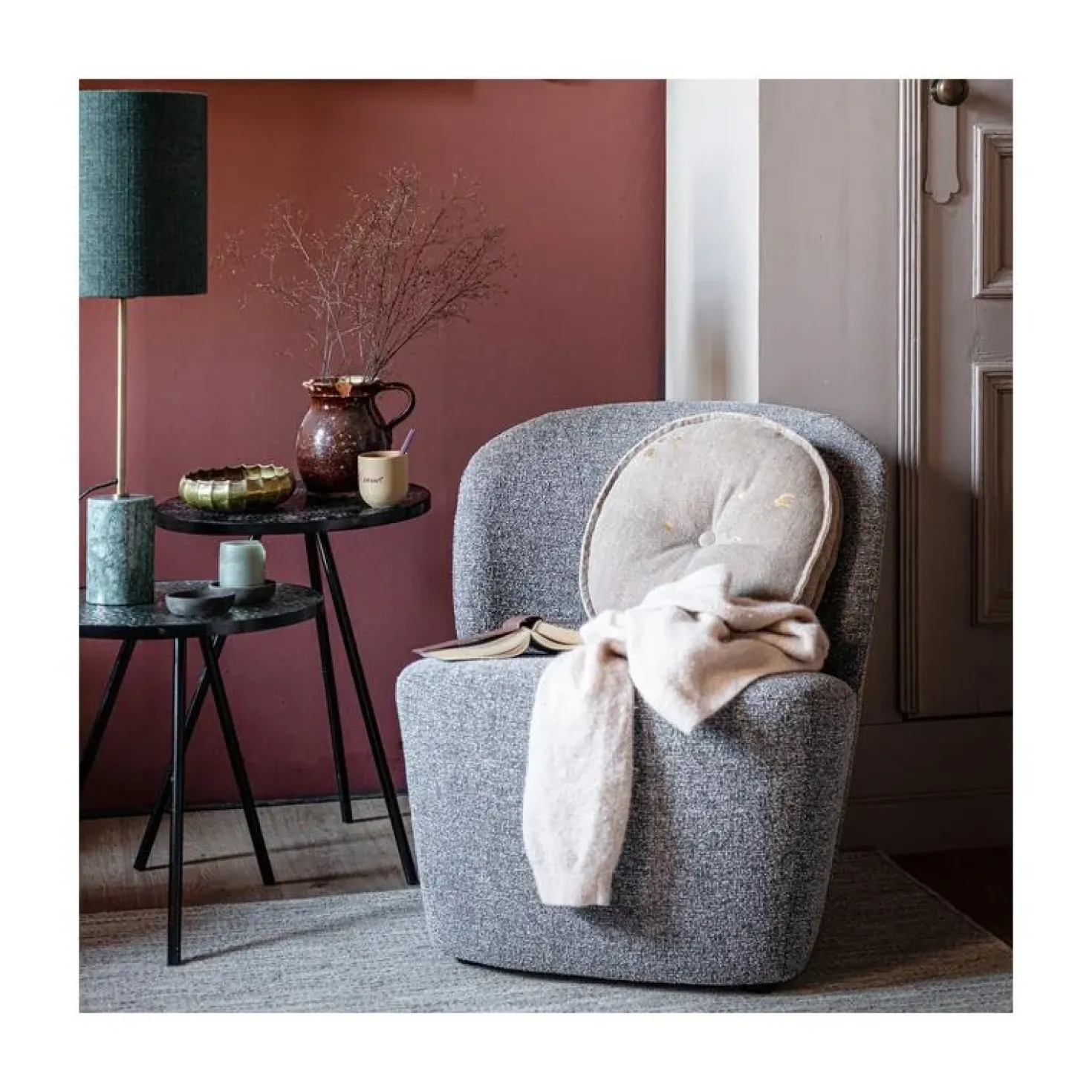 Lofty Fauteuil melange grijs