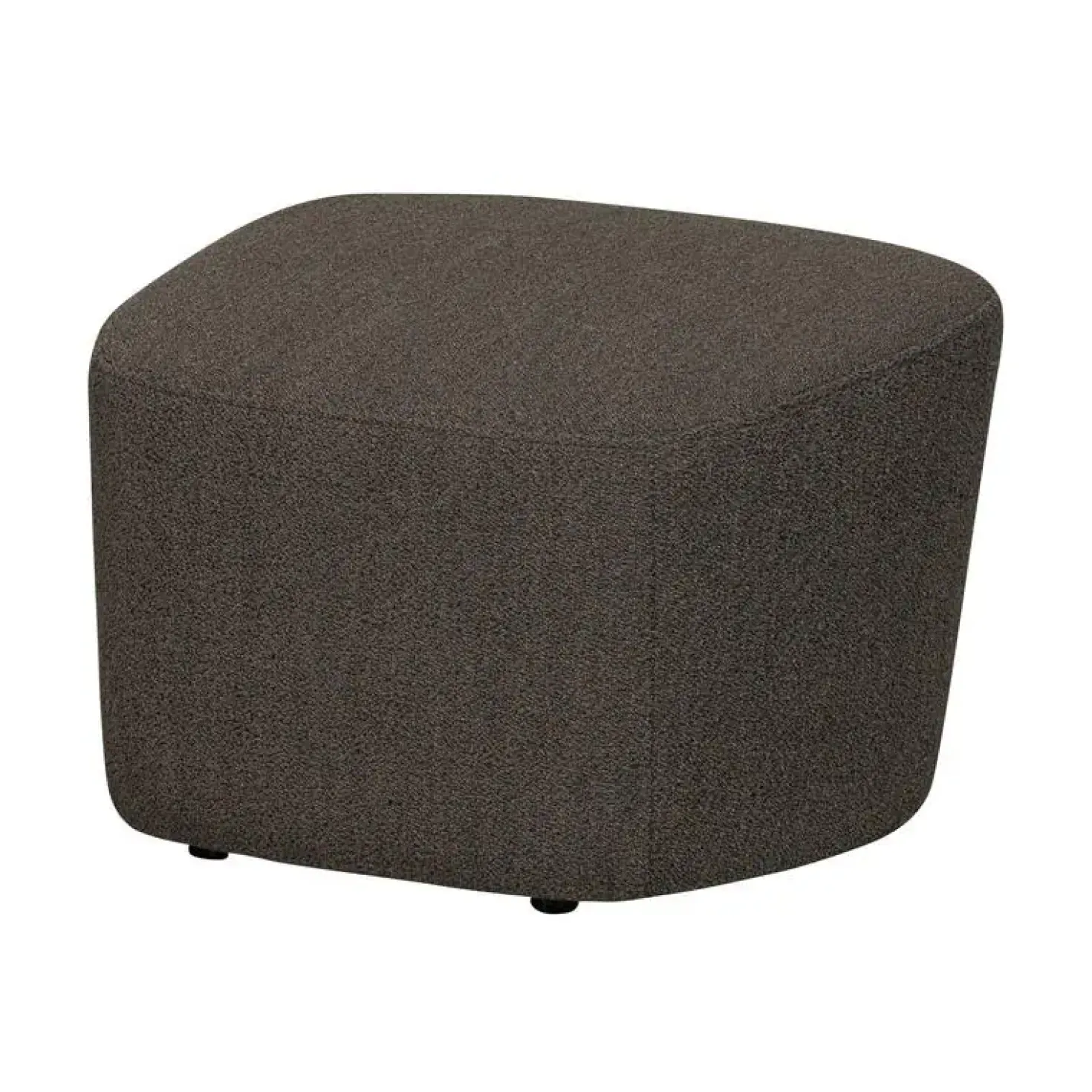 Lofty Hocker bouclé bruin