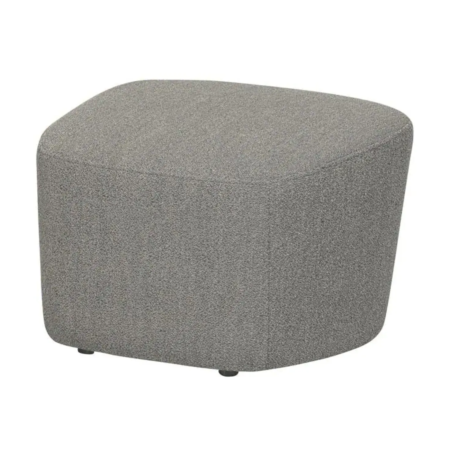 Lofty Hocker bouclé grijs