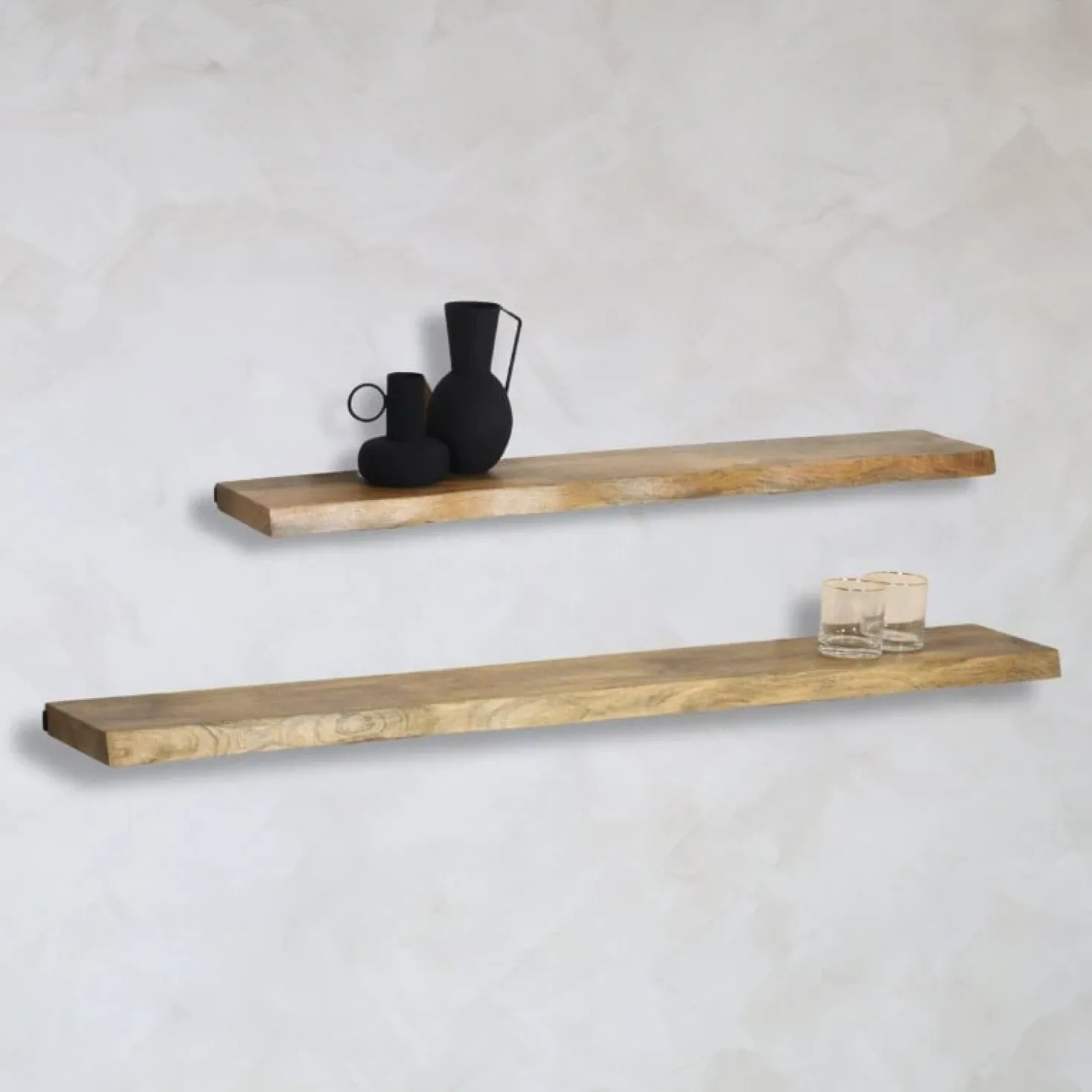 Londo wandplank zwevend 120cm Mangohout