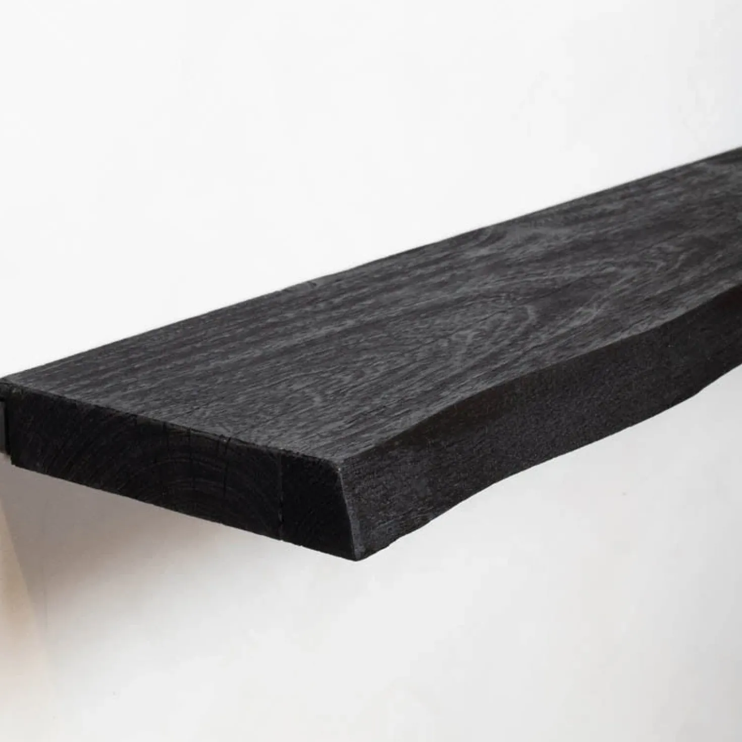 Londo wandplank zwevend Zwart Mangohout 80cm