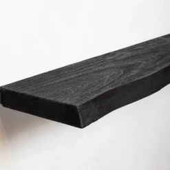 Londo wandplank zwevend Zwart Mangohout 100cm