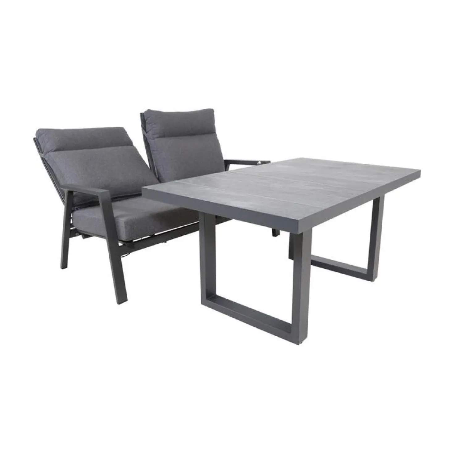 Loungetafel hoog Prato 2.0 Noir 140cm