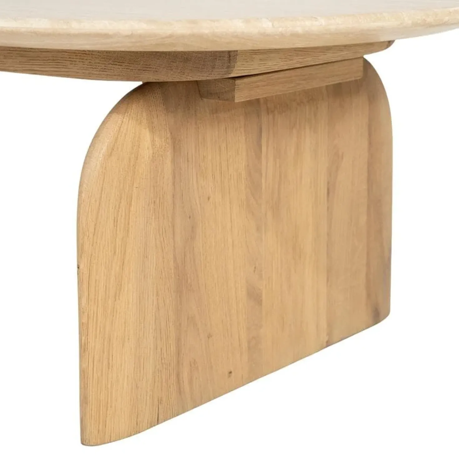 Lova Salontafel organisch Naturel travertin 115cm