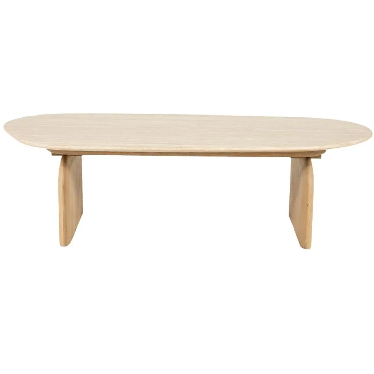 Lova Salontafel organisch Naturel travertin 115cm