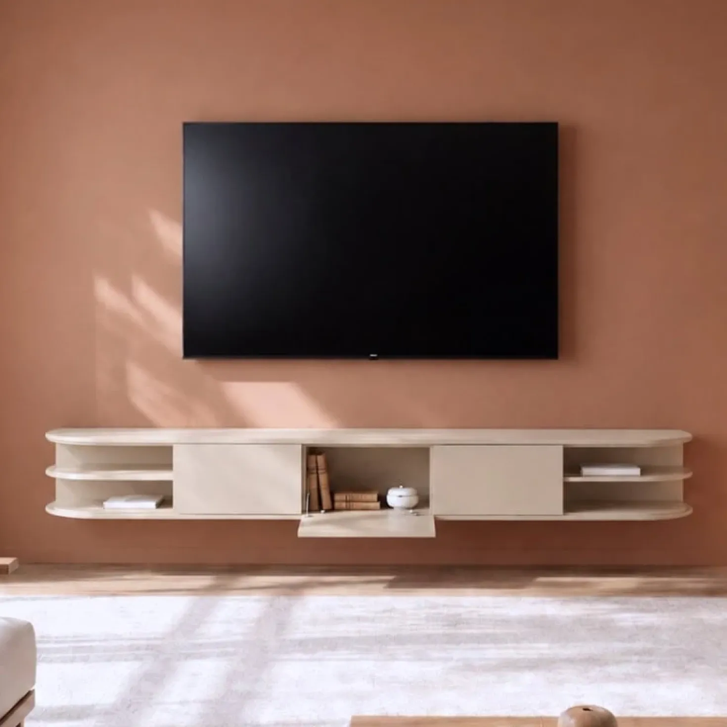 Luca zwevend Tv meubel Zand 250 cm