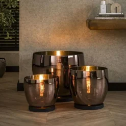 Masuka 1-lichts Vloerlamp Koper S 29cm