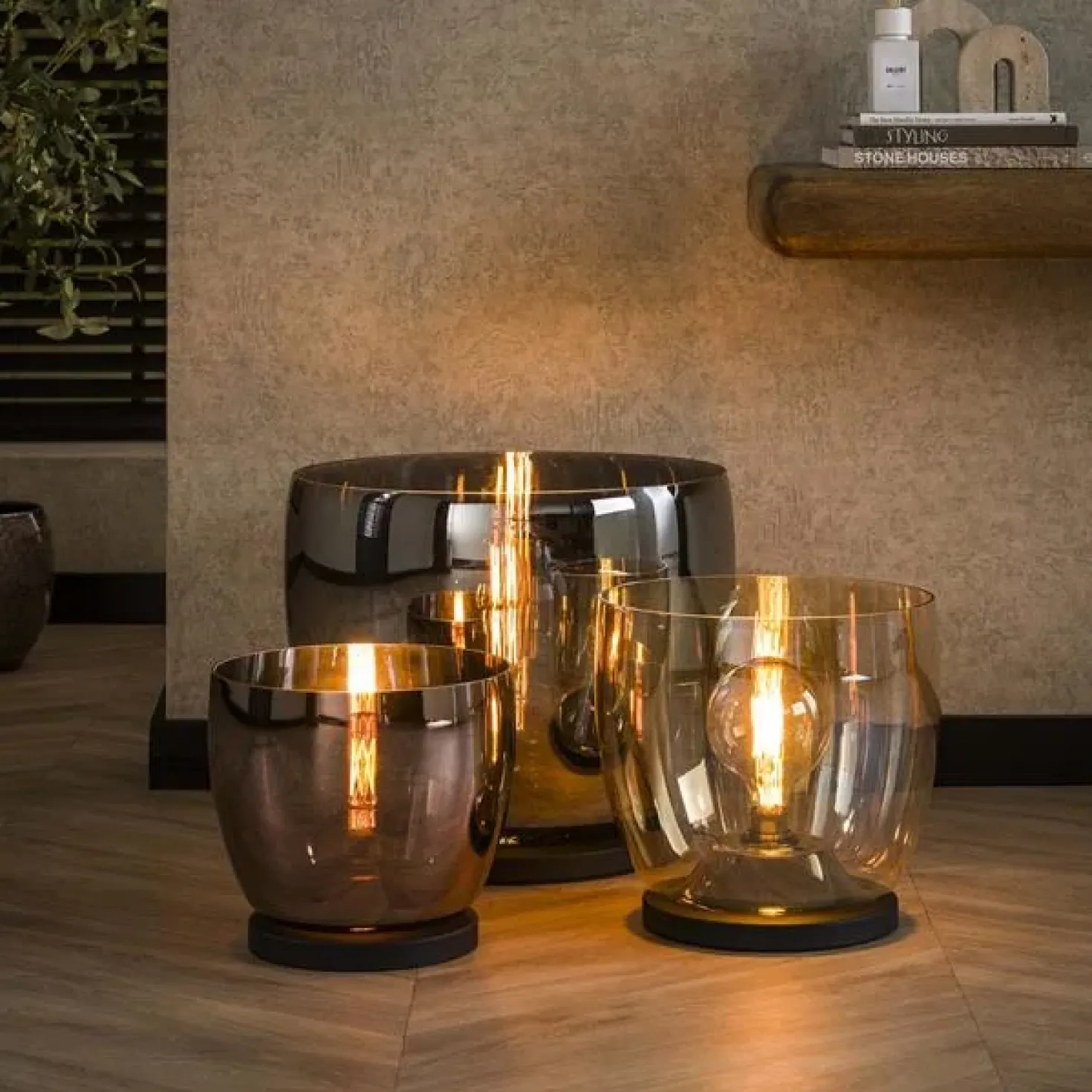 Masuka 1-lichts Vloerlamp Smoke M 32cm