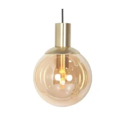 Maya 3+2 lichts Hanglamp Getrapt Amber