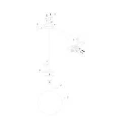 Maya 1-lichts Hanglamp 25cm Amber