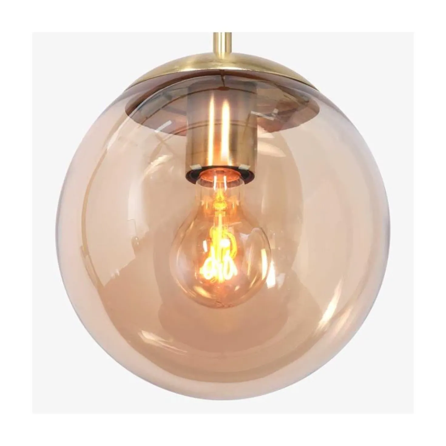Maya 1-lichts Hanglamp 25cm Amber