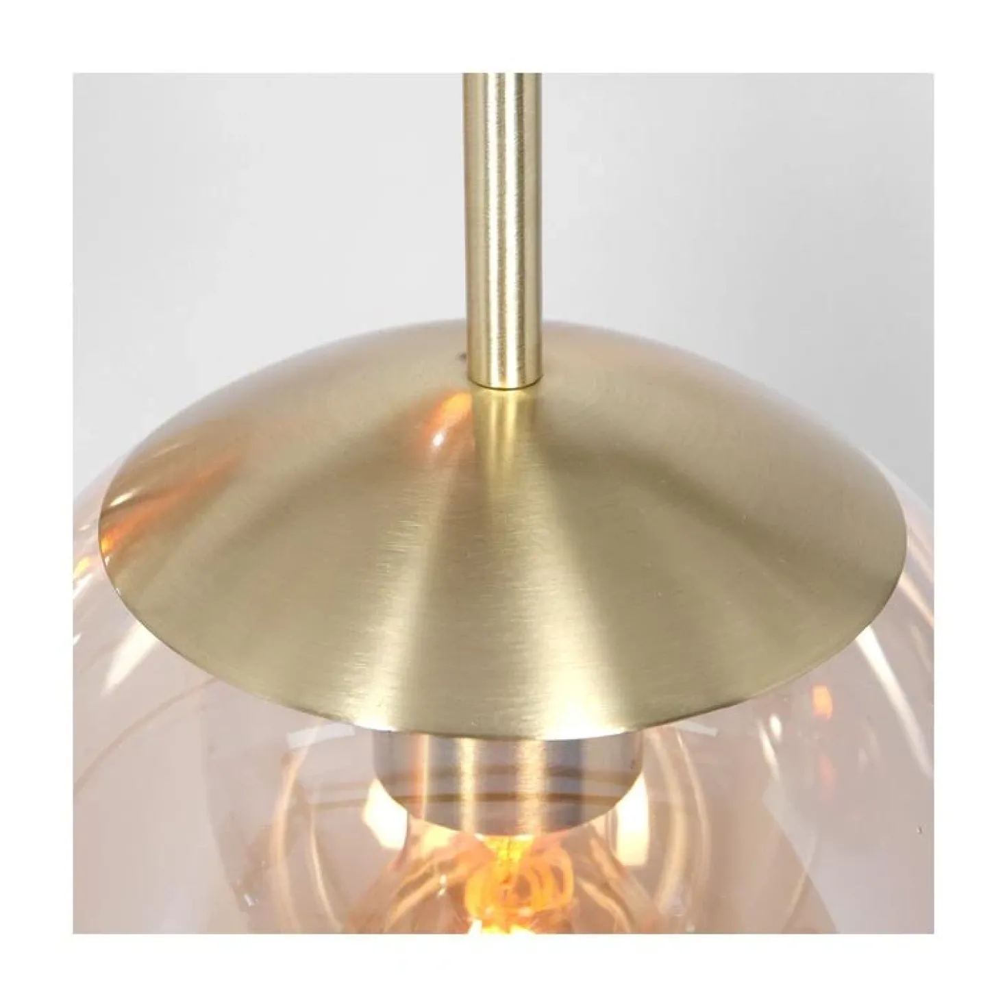 Maya 5-lichts Hanglamp Getrapt Amber