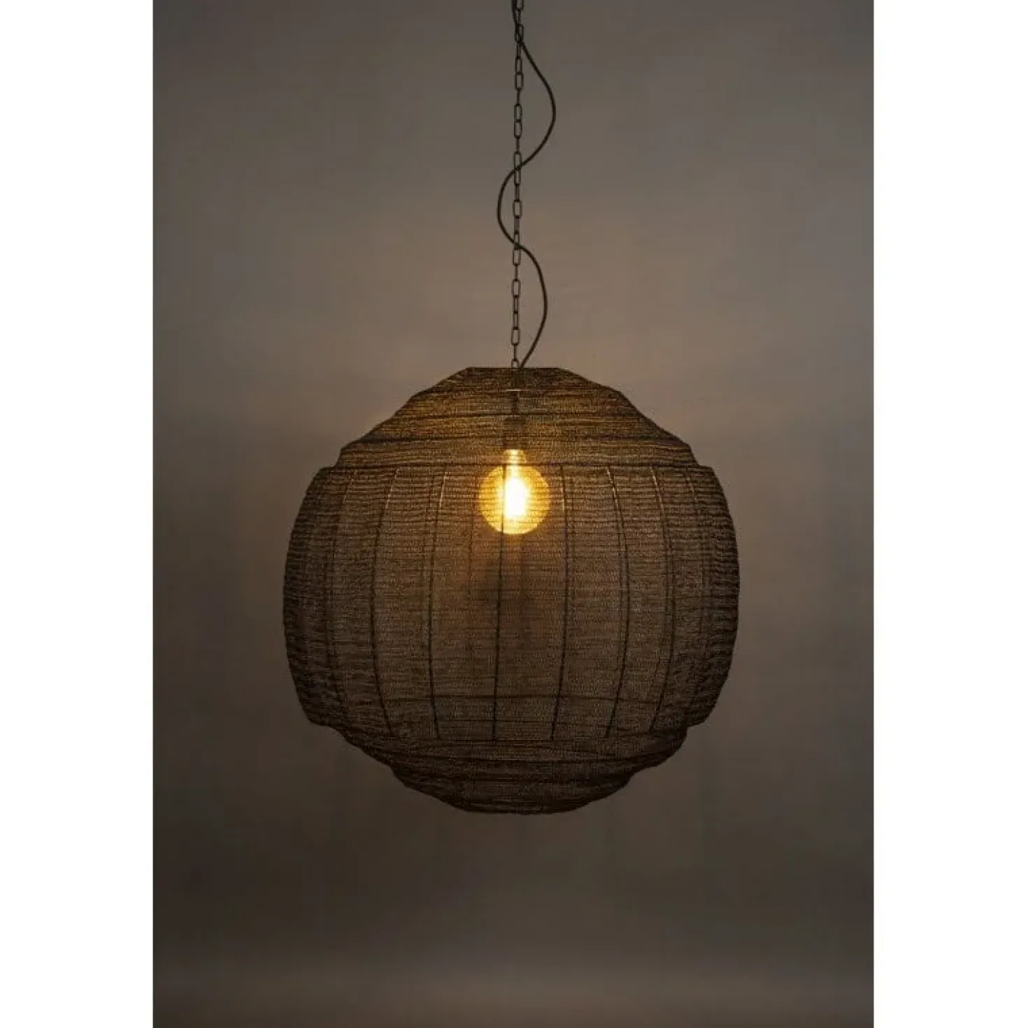 Meezan 1-lichts Hanglamp Zwart 70cm