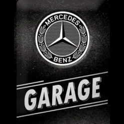 Mercedes Garage - metalen bord