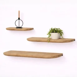 Mette Wandplank zwevend Naturel 60cm