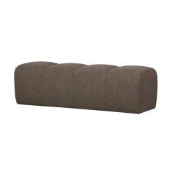 Mojo Eetkamerbank Bouclé Bruin Melange 164cm