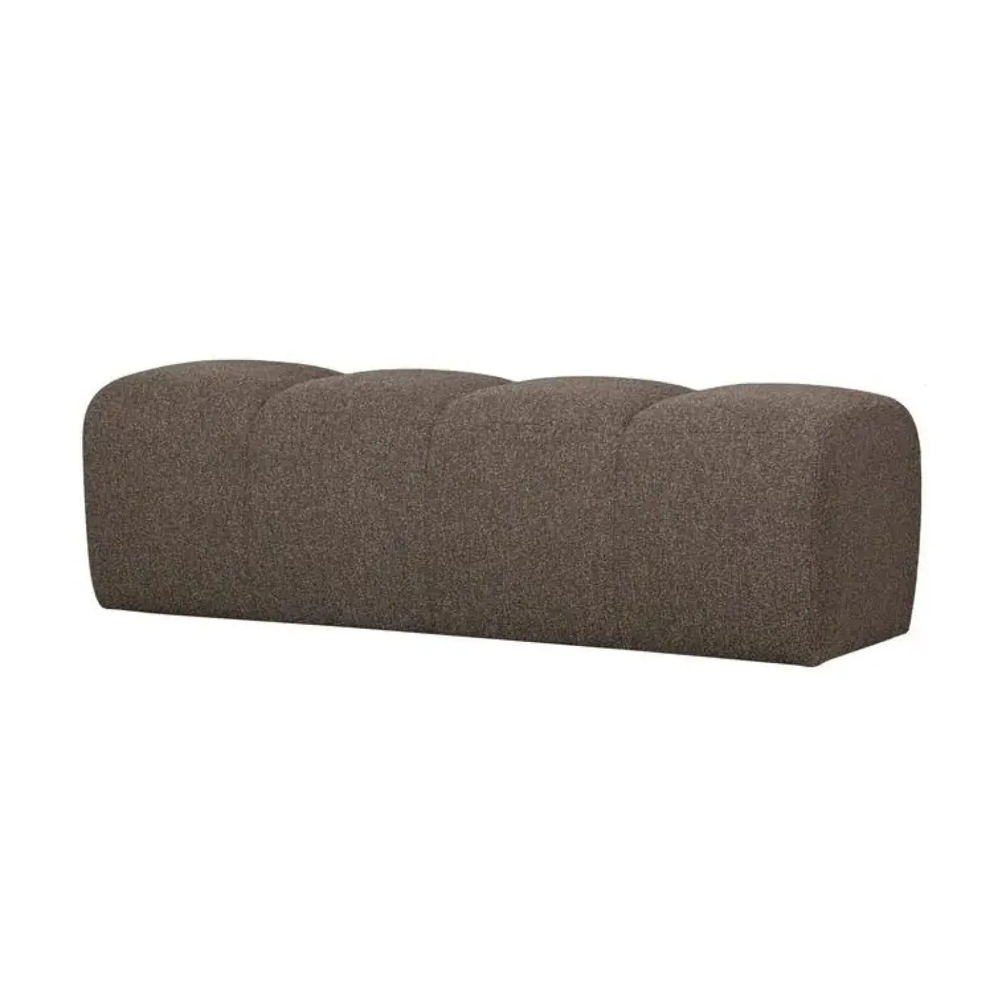 Mojo Eetkamerbank Bouclé Bruin Melange 164cm