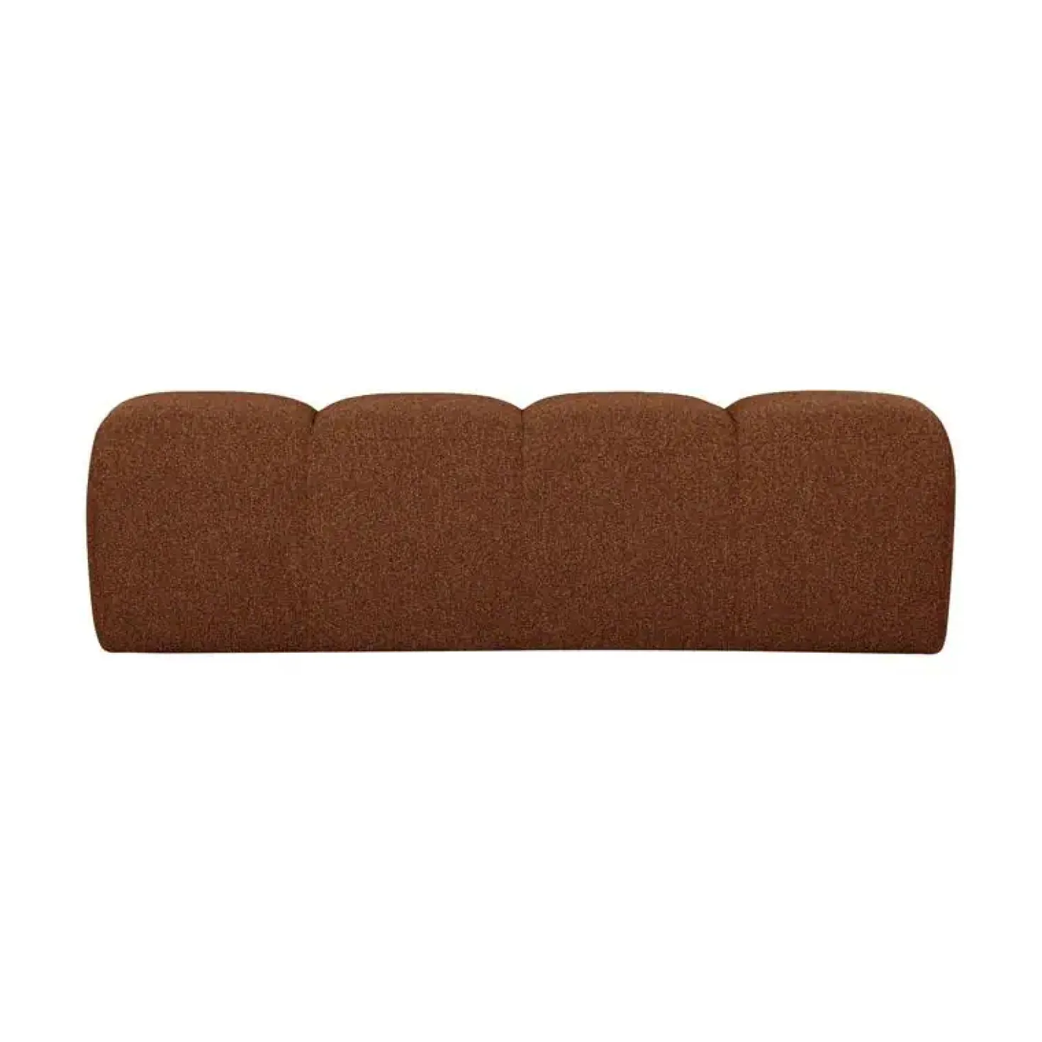 Mojo Eetkamerbank Bouclé Roestbruin Melange 164cm