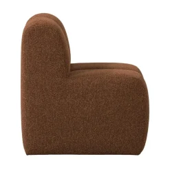 Mojo Eetkamerbank Met Rugleuning Bouclé Roestbruin Melange 84cm