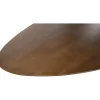 Morgan Eettafel ovaal Walnoot - Zwart onderstel 160cm