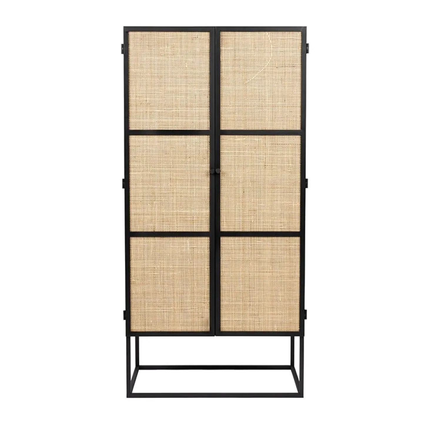 Muji hoge wandkast met 6 vakken rotan 70cm
