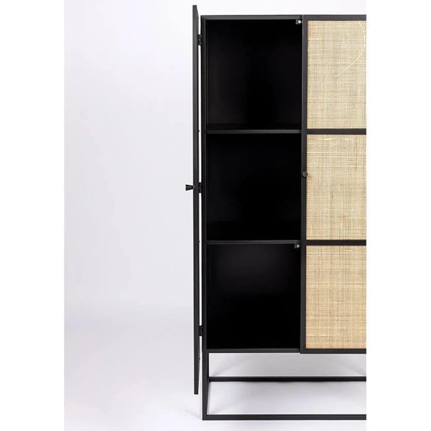 Muji hoge wandkast met 6 vakken rotan 70cm
