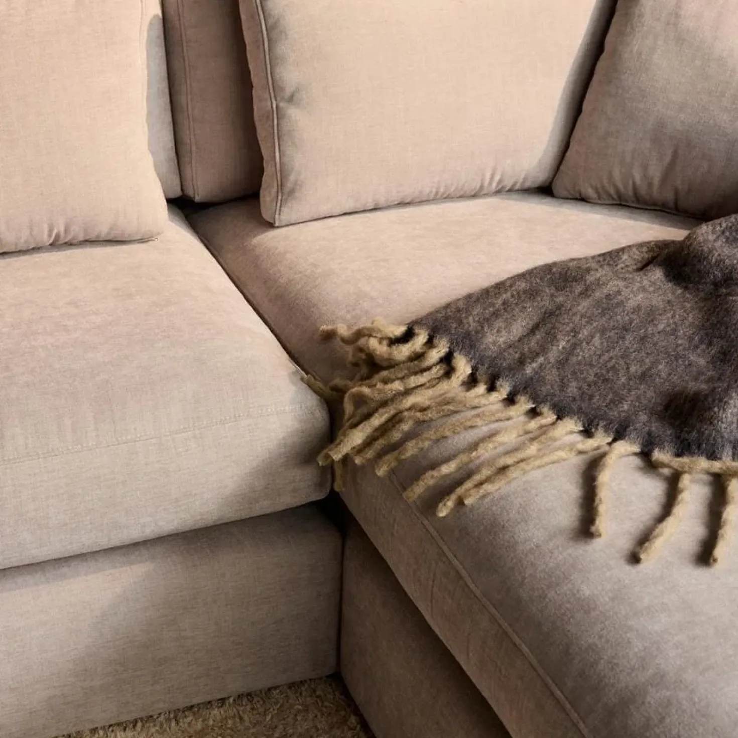 MySofa Alex U-Bank Greige stof