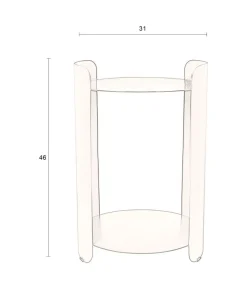 Navagio Bijzettafel Blauw 31cm
