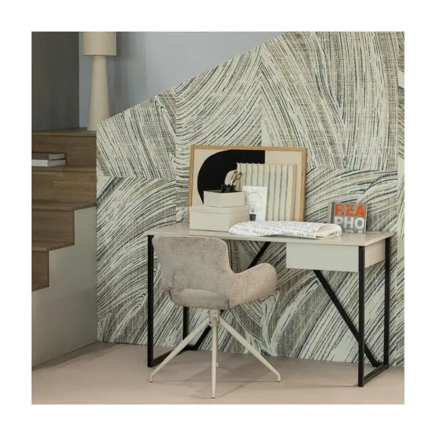 New Julius Bureau Dennenhout Dust 126cm