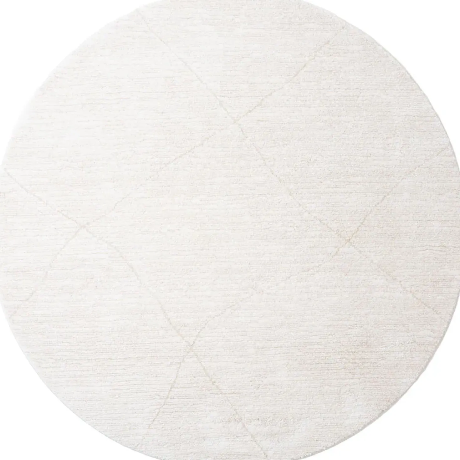 Nica vloerkleed Crème Rond 200x200cm